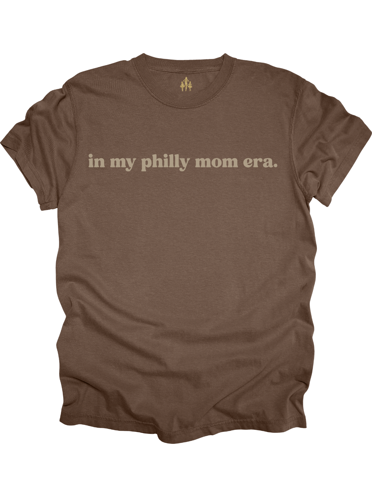In My Philly Mom Era brown women’s t-shirt
