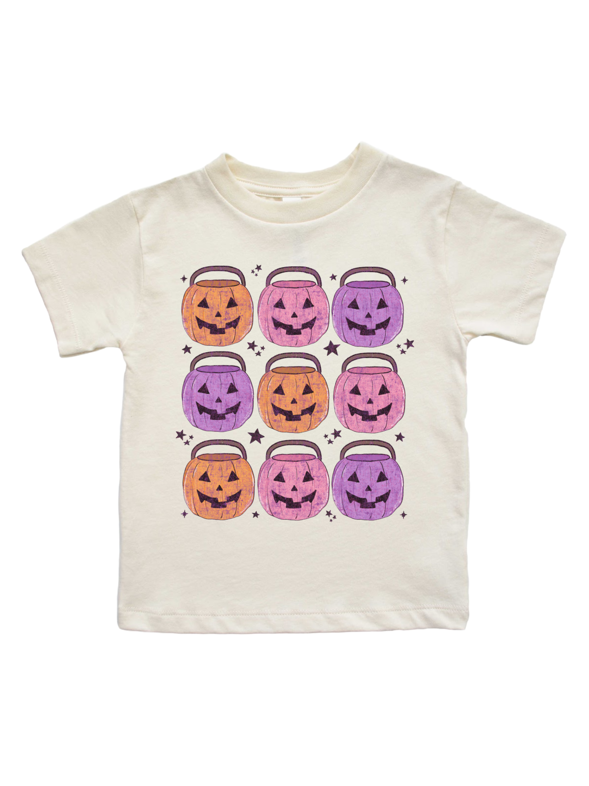 Jack-o-Lantern Candy Buckets Girls Halloween Shirt