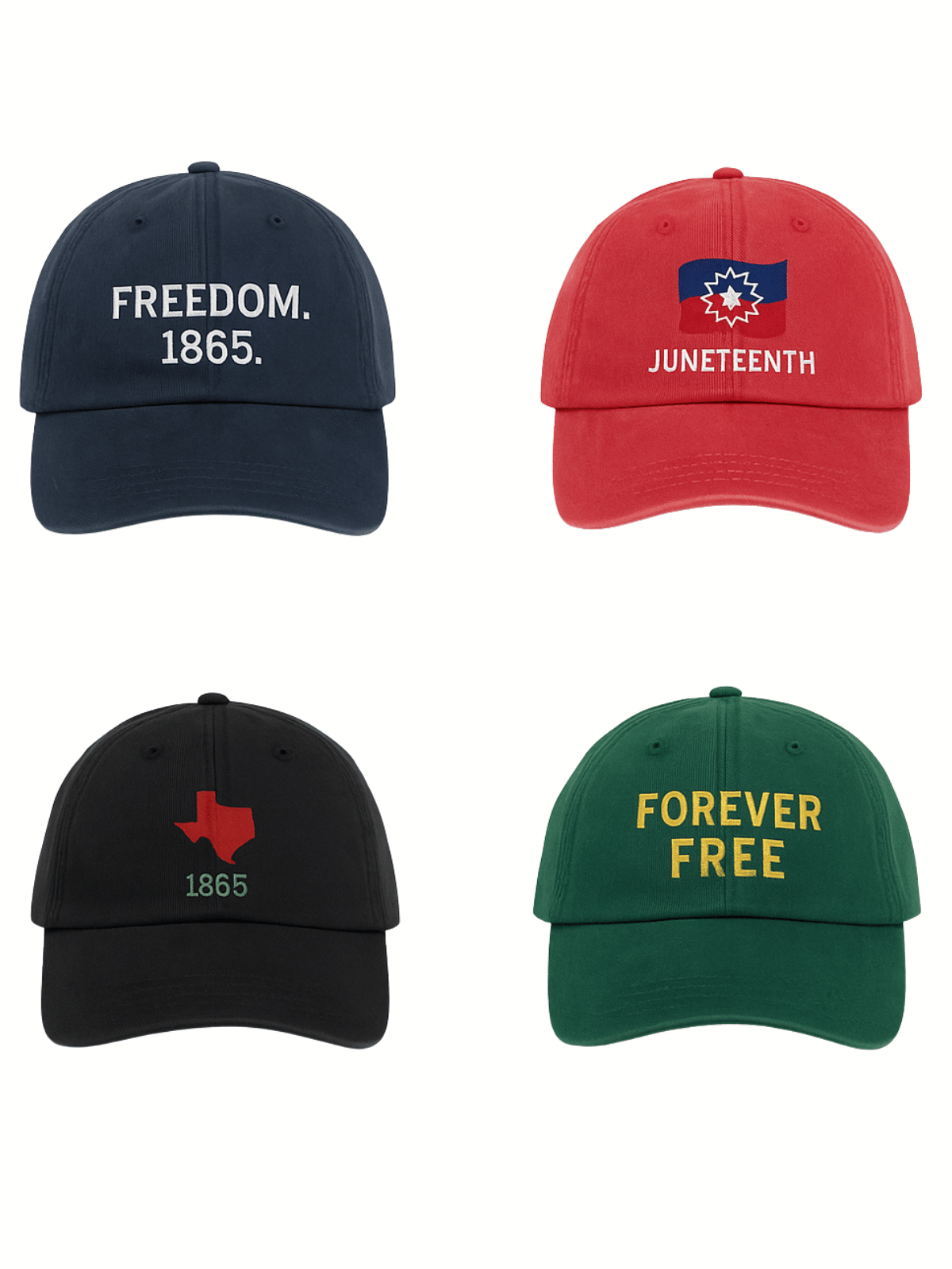 Freedom 1865 navy Juneteenth hat