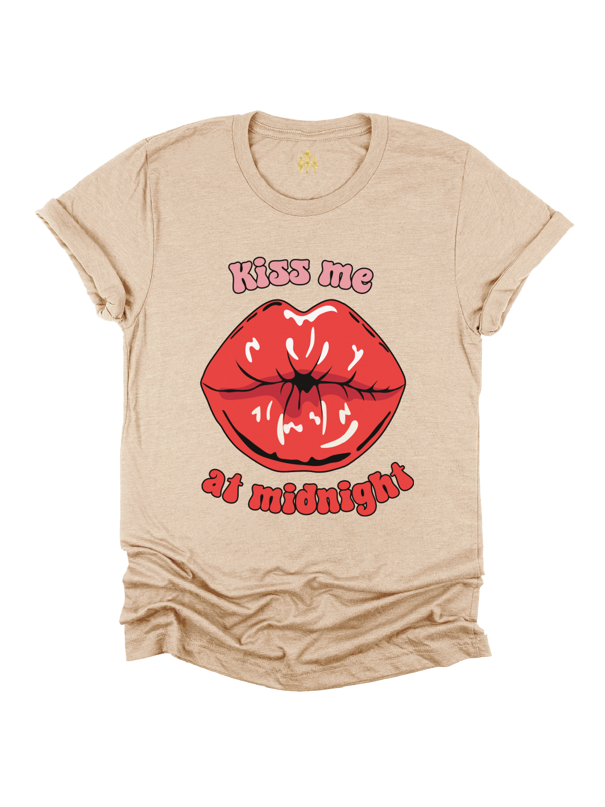 Kiss Me at Midnight Adult New Year's Eve Shirt