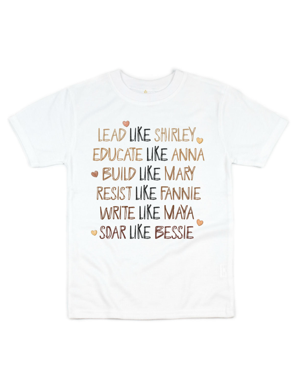 Like a Black Girl Kids' Women's History Month Long Sleeve Girls Shirt in White