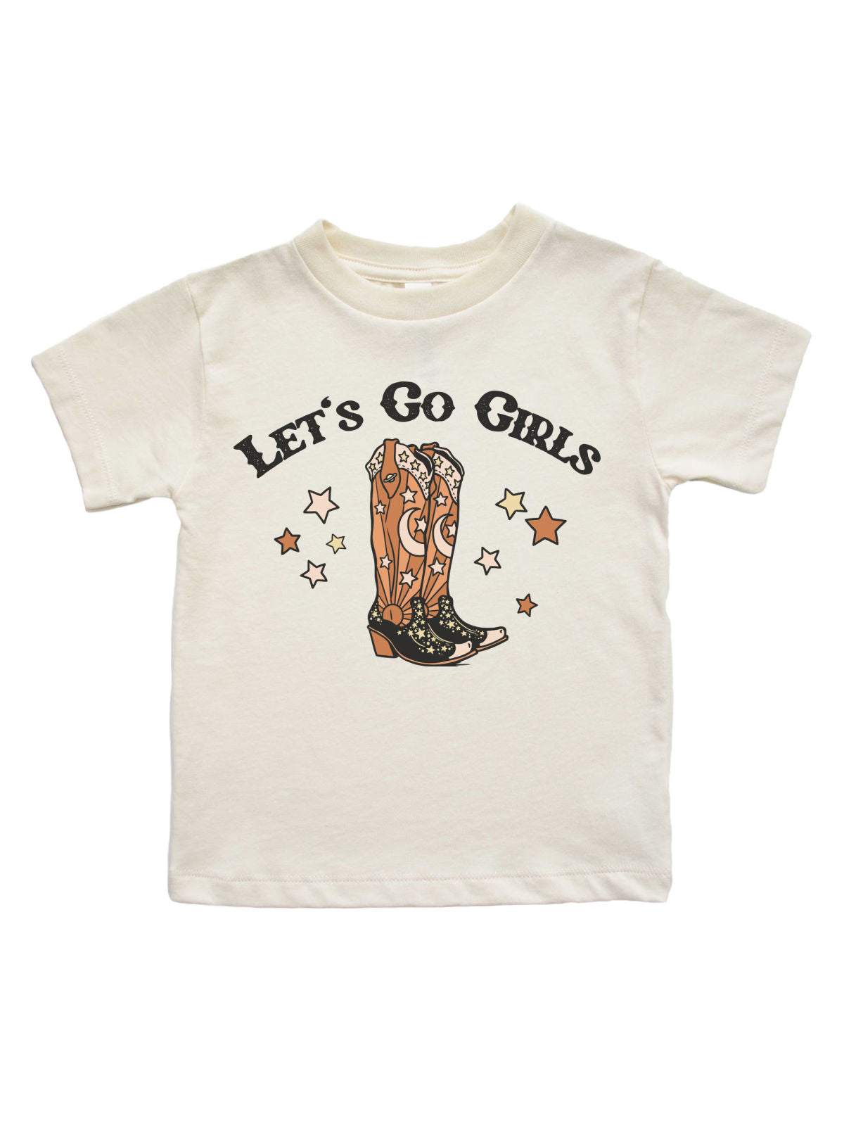 Let's Go Girls Kids Cowboy Boots Shirt