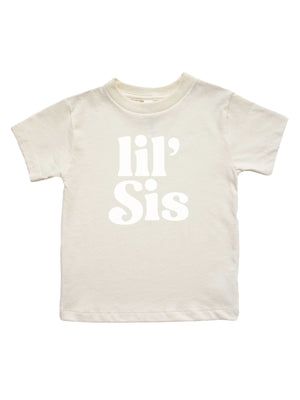 Lil Sis Girls Shirt in Natural