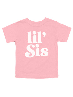 Lil Sis Baby Girl Shirt in Pink