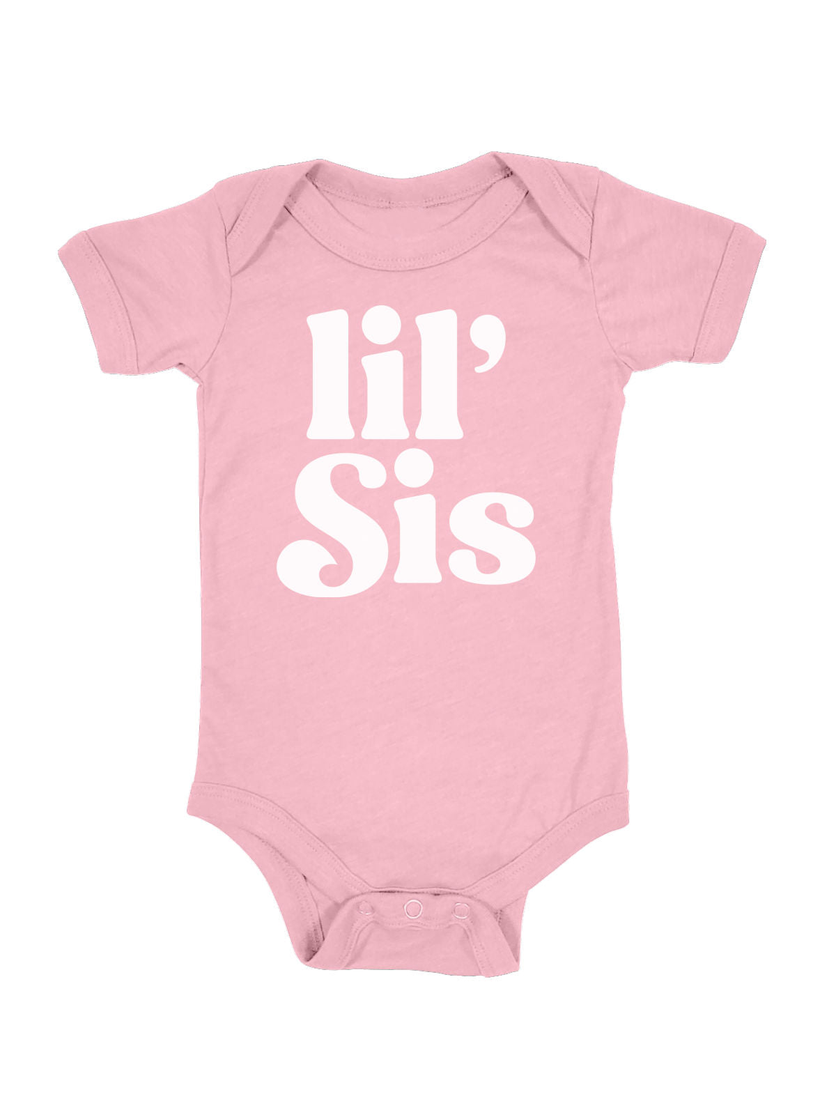 Lil' Sis Baby Girl Bodysuit in Pink