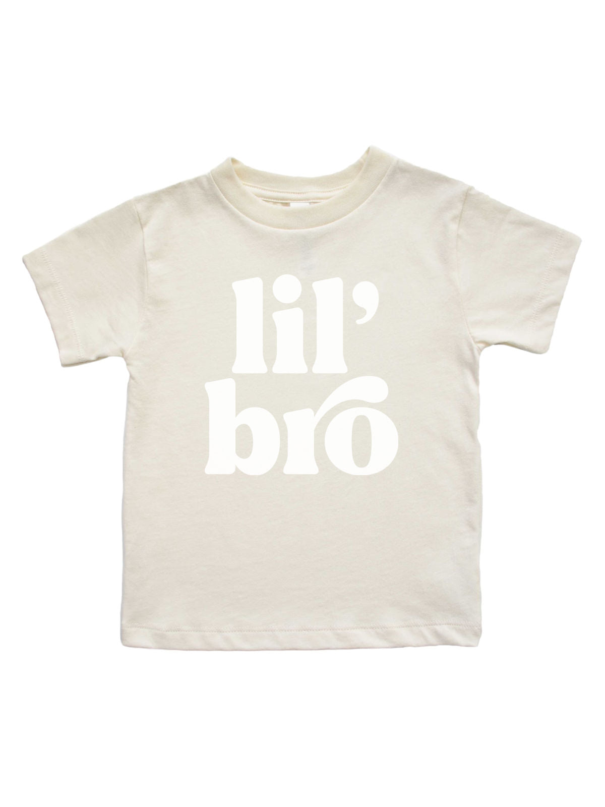 Lil Bro Baby Boy Shirt in Natural