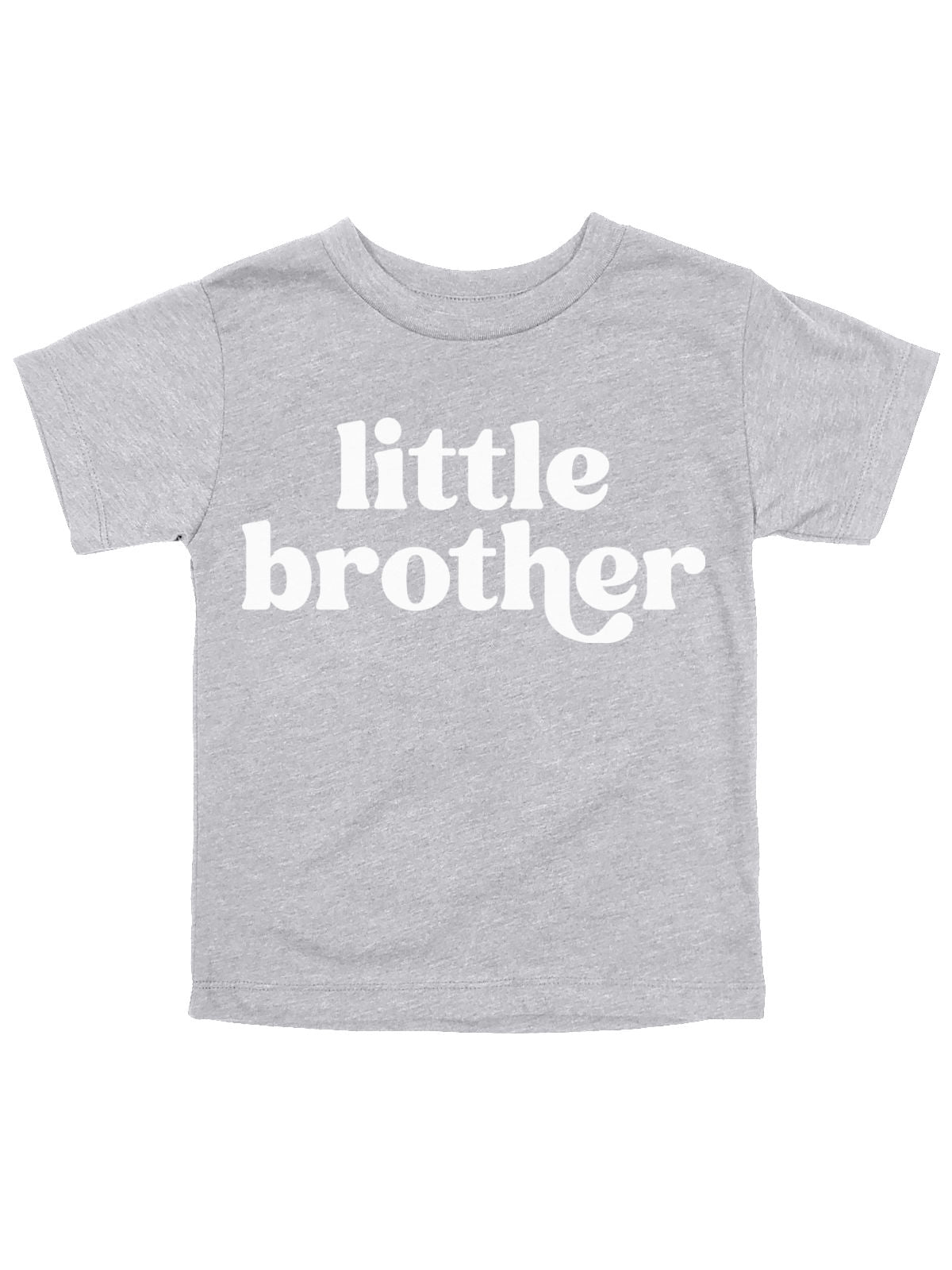 Little Brother Baby Bodysuit in Heather Gray