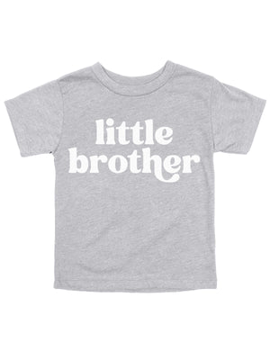 Little Brother Infant Shirt in Heather Gray