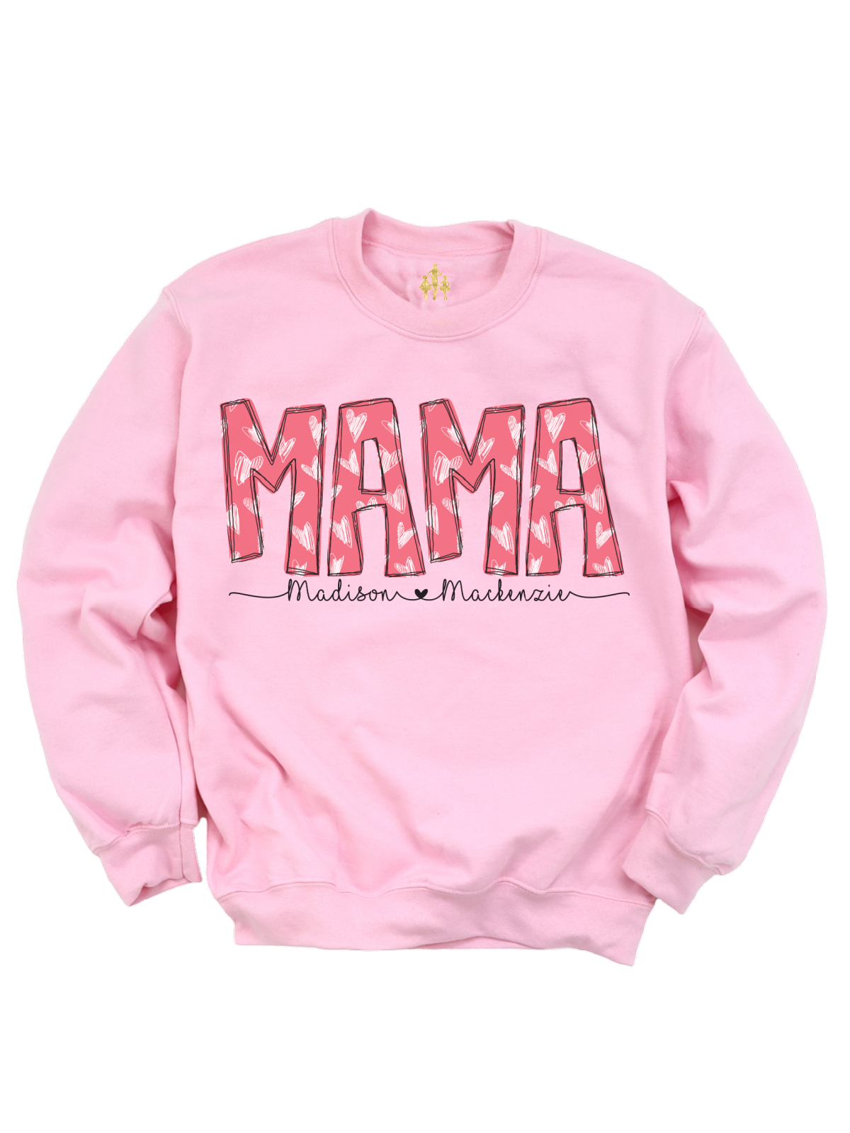 Mama Valentine's Day Sweatshirt in Pink
