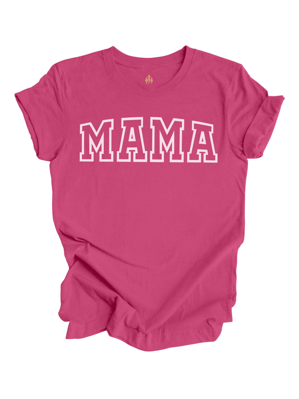 MAMA Varsity Short Sleeve Berry Pink Shirt
