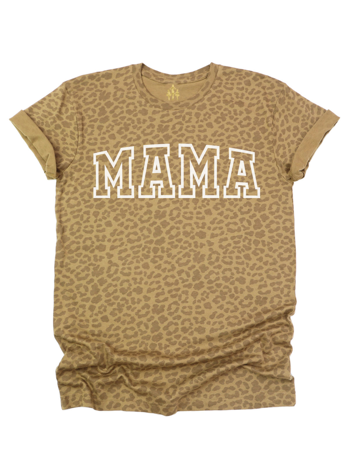 MAMA Varsity Brown Leopard Shirt