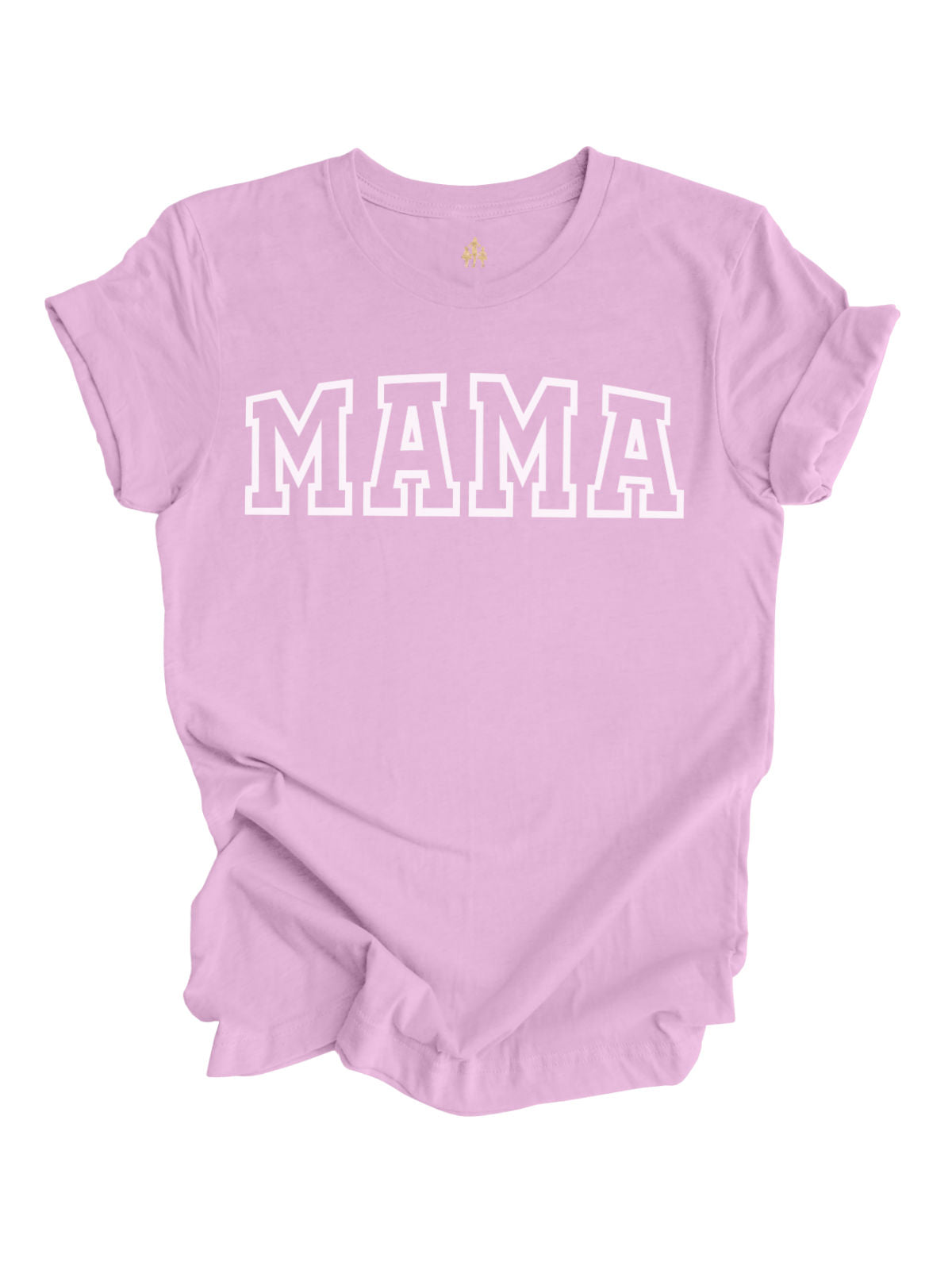 MAMA Varsity Lilac Short Sleeve Shirt