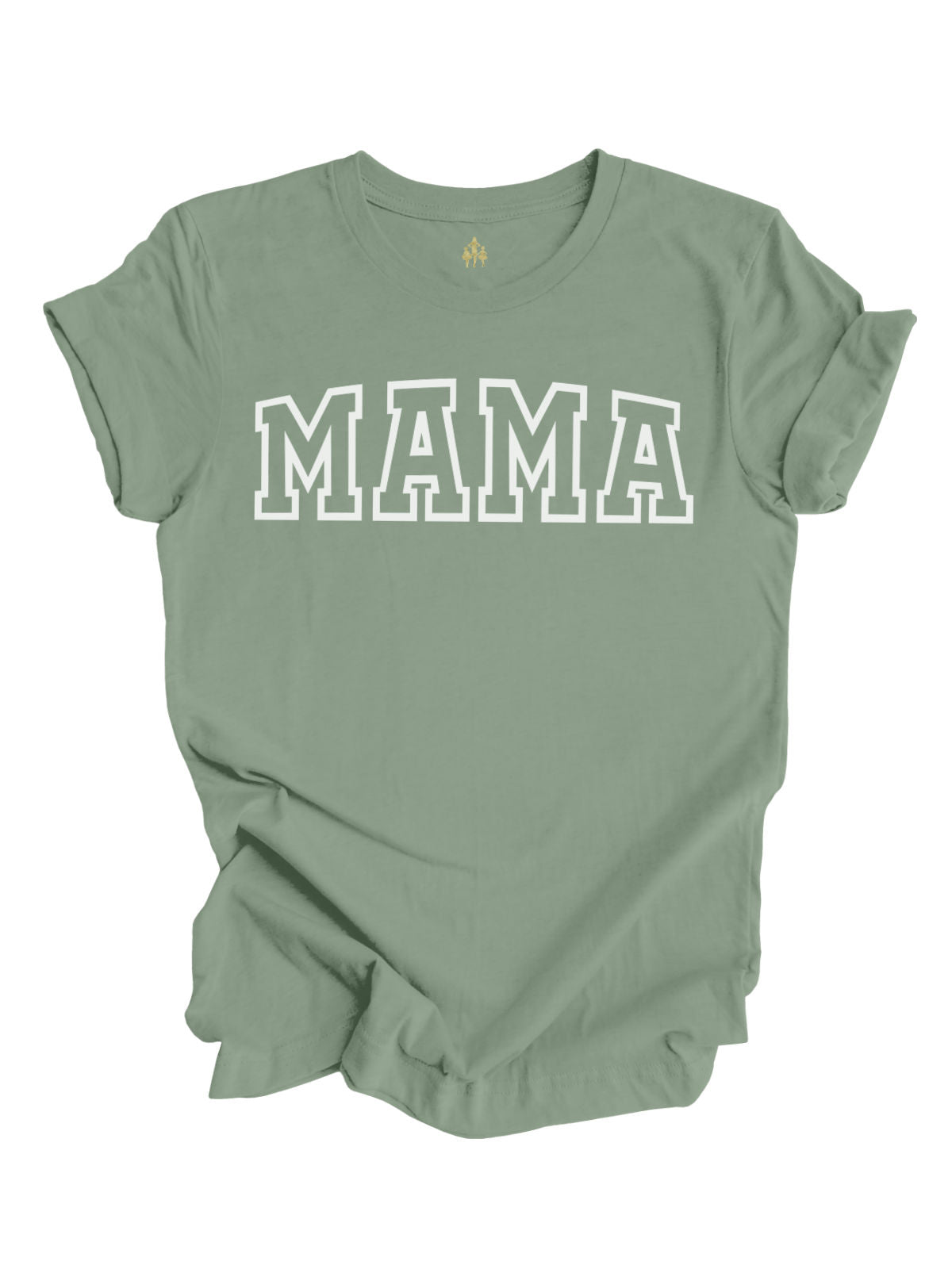 MAMA Varsity Short Sleeve Green Shirt