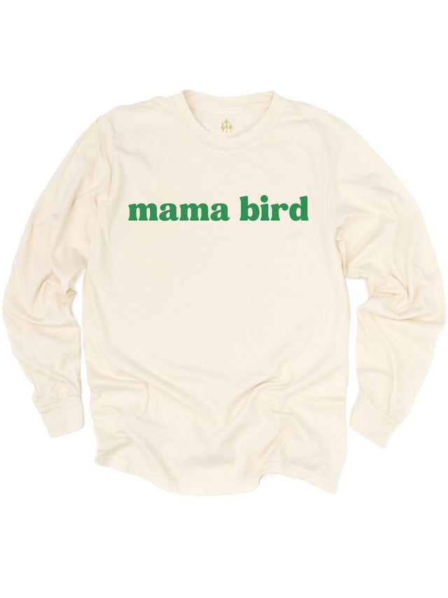 Mama Bird Philly Mom Shirt in Natural Tan