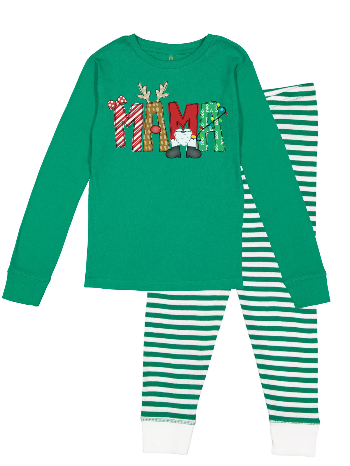 Personalized adult holiday pajamas