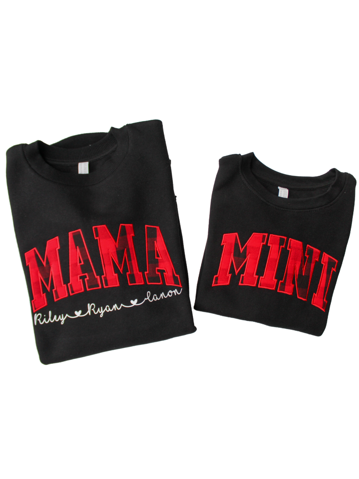 Mama + Mini Buffalo Plaid Sweatshirts