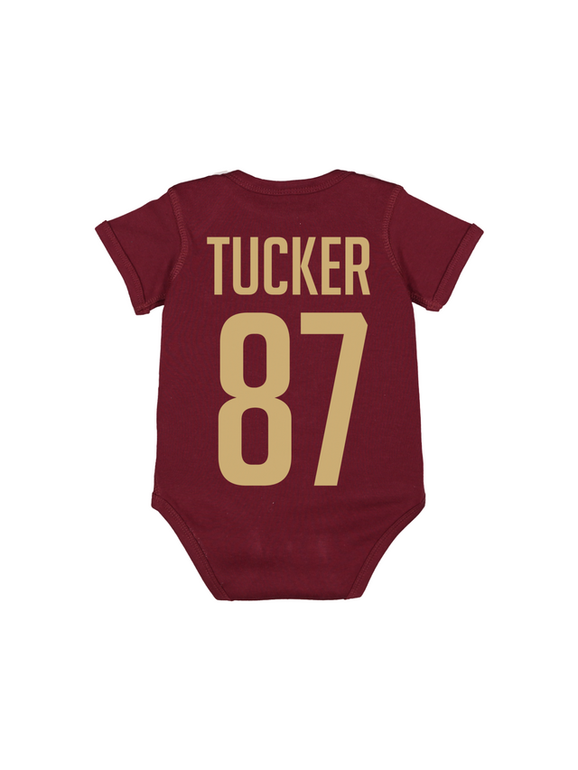 Daddy + Me Matching Jersey Shirts - Maroon