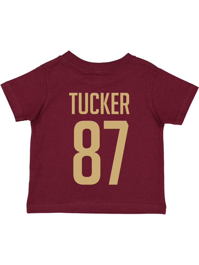 Daddy + Me Matching Jersey Shirts - Maroon