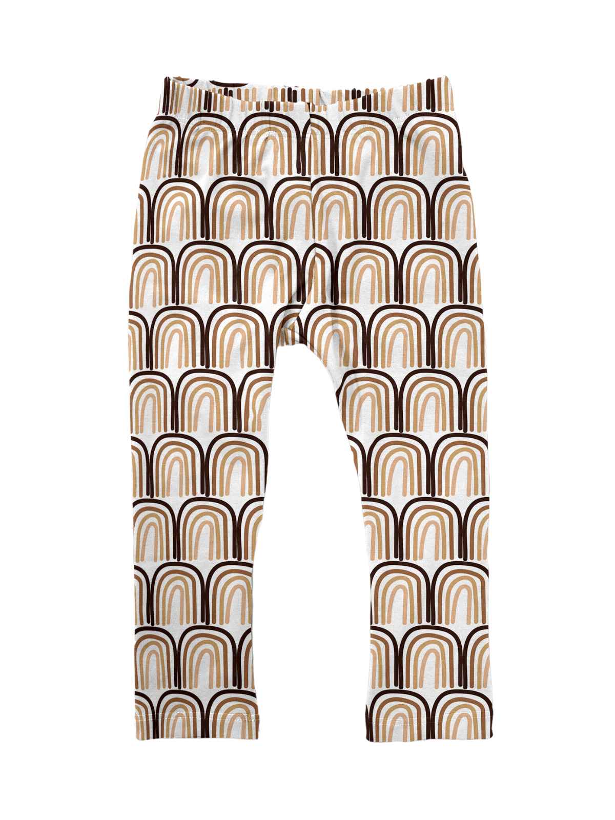 Girls Brown Melanin Rainbow Leggings for Black History Month