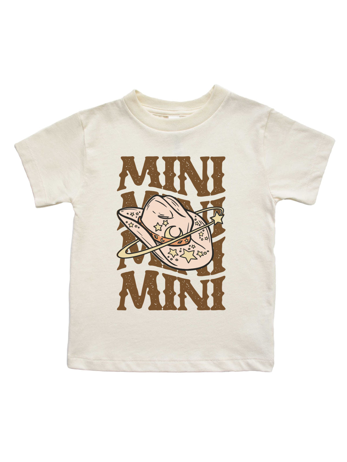Mini Cowgirl Kids Retro Shirt in Natural