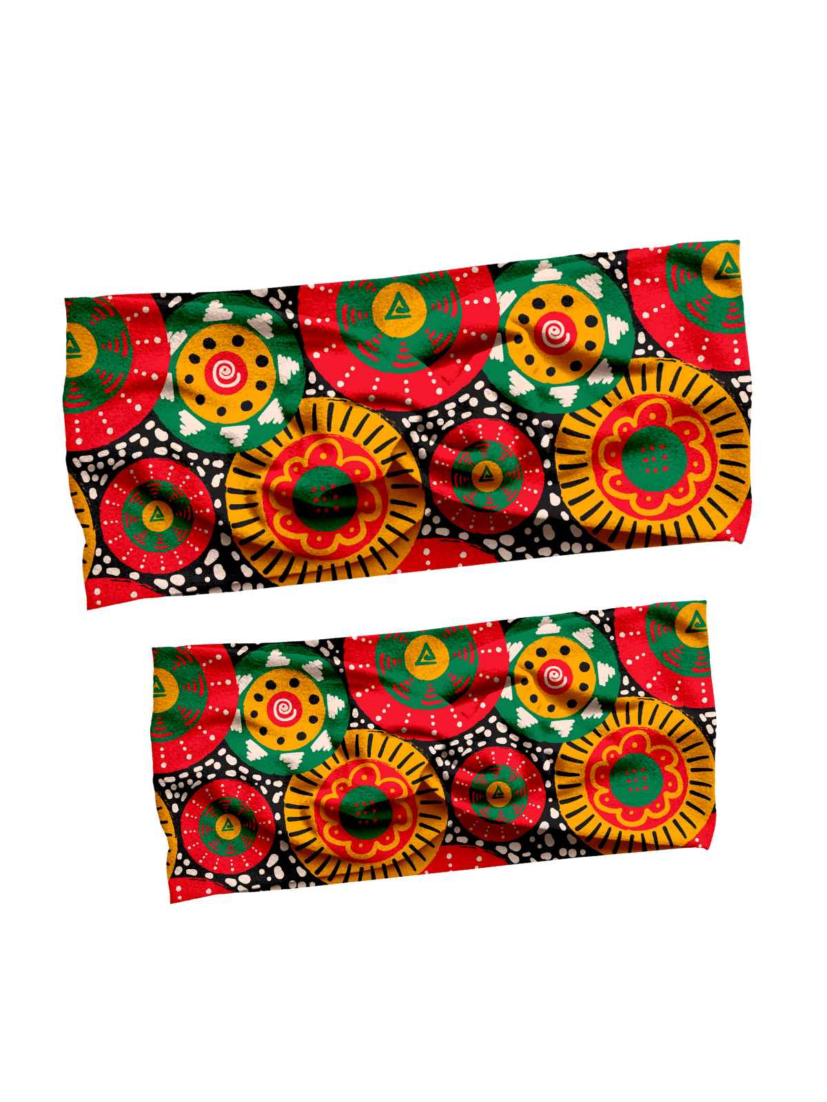 Mommy and Me African Pride Turban Headbands in vibrant African-inspired print