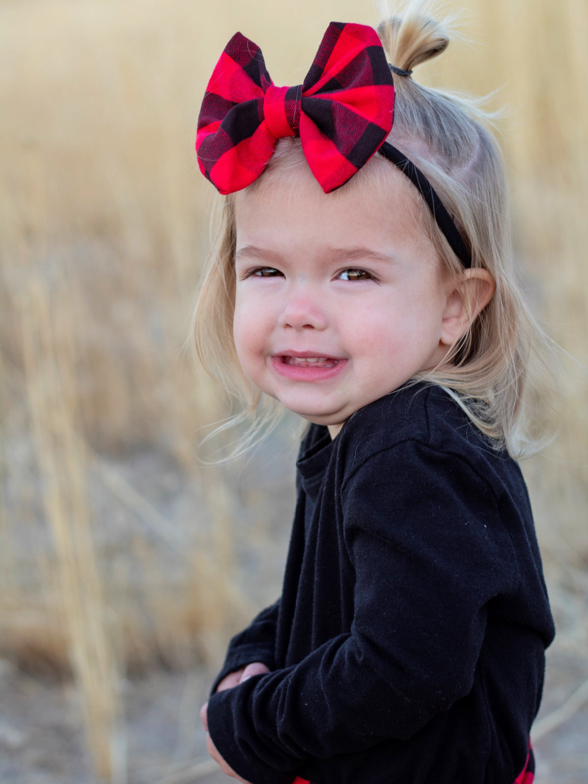 Mommy and Me Buffalo Plaid Headbands