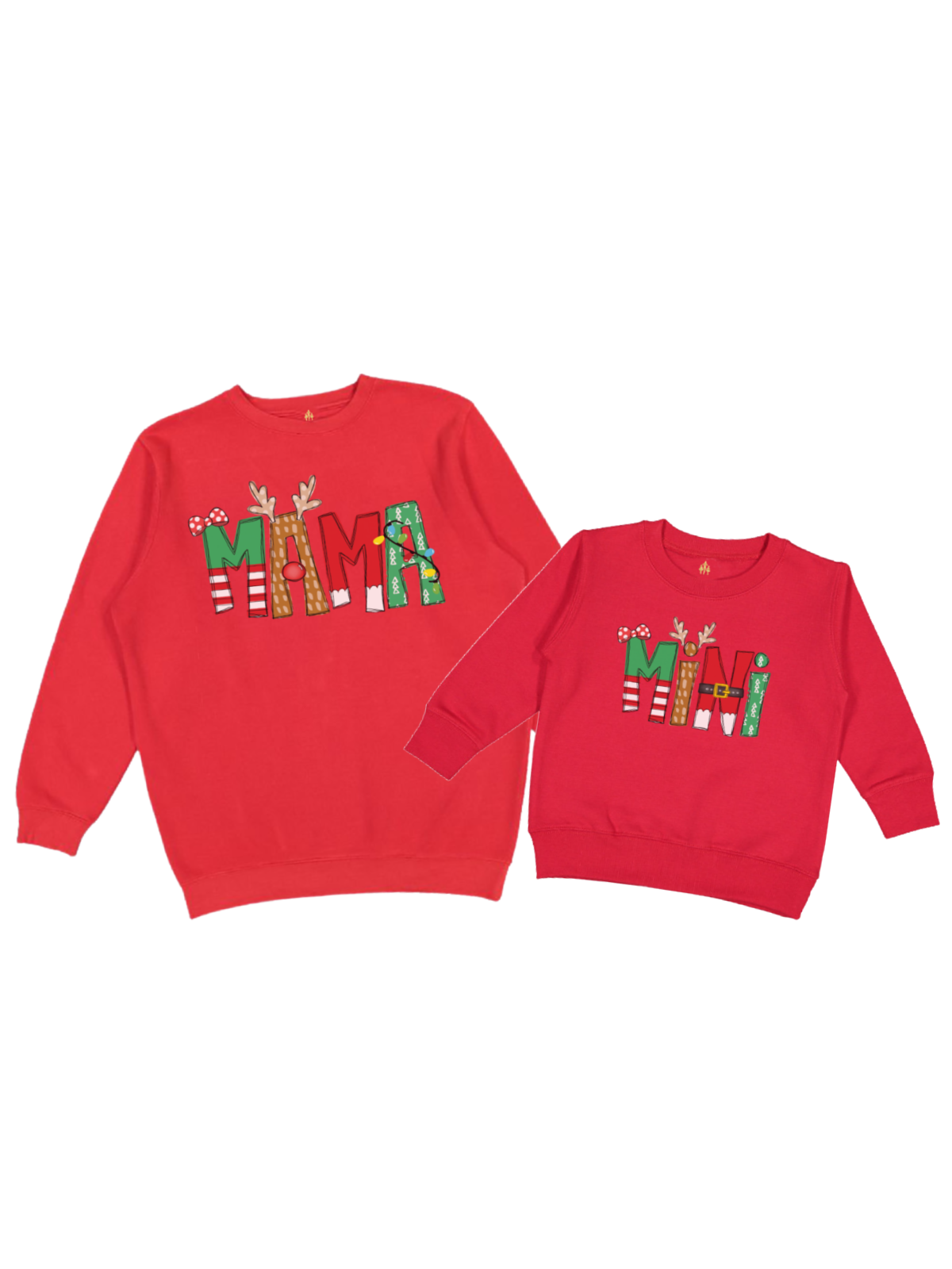 Mama and Mini Matching Christmas Sweatshirts