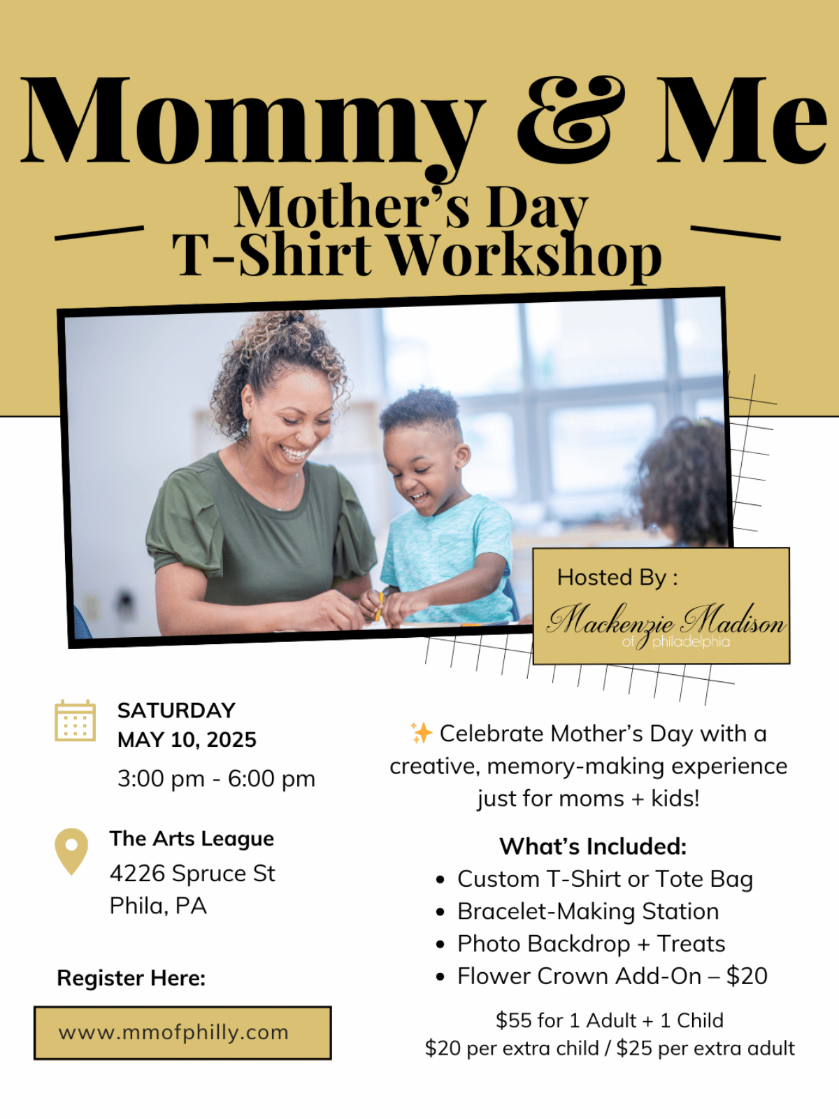 Mommy & Me T-Shirt Making Workshop: Mother's Day