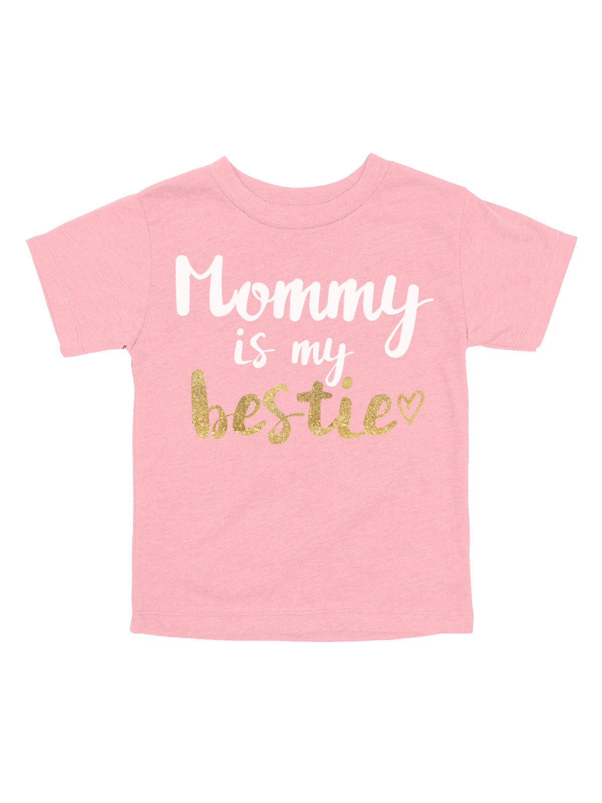 Mommy is My Bestie Girls Pink Shirt