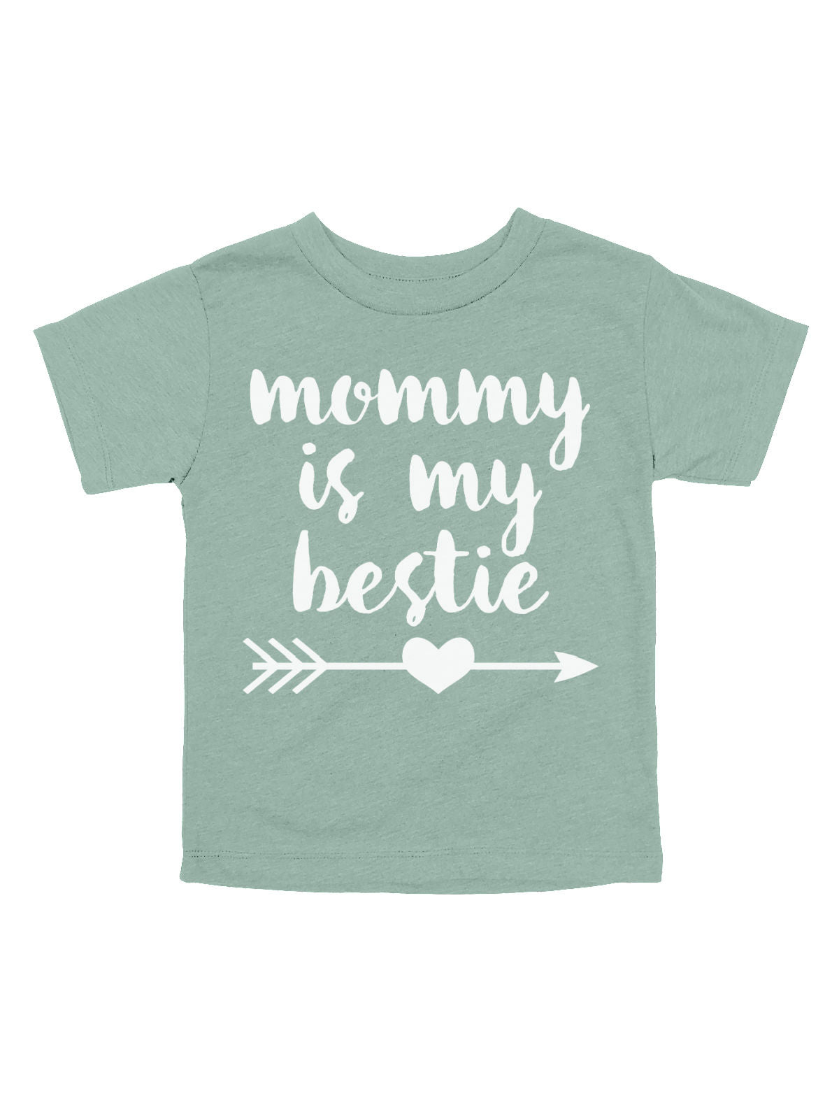 Mommy is My Bestie Kids Shirt in Dusty Blue