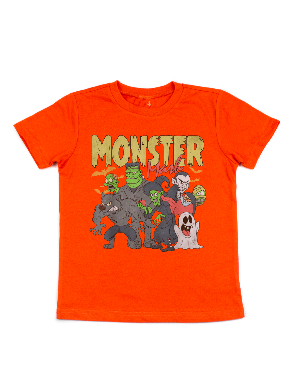 Monster Mash Kids Halloween Shirt in Orange