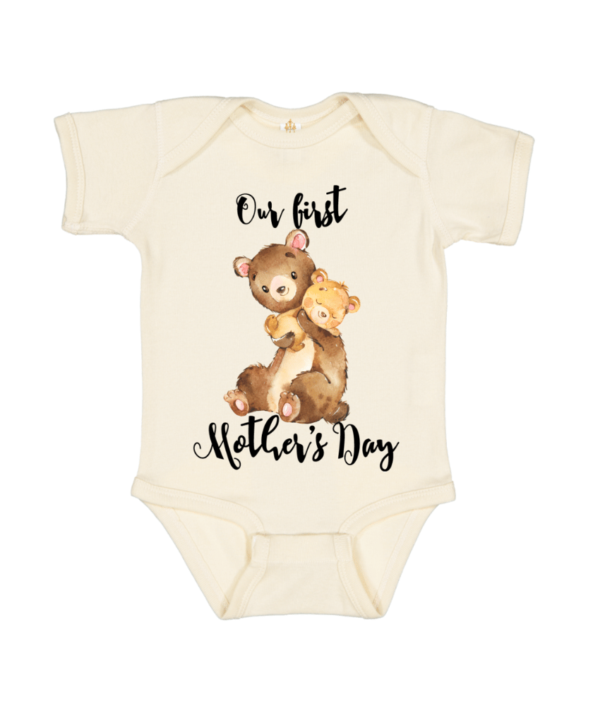 Out first Mother's Day Baby Bodysuit One Piece
