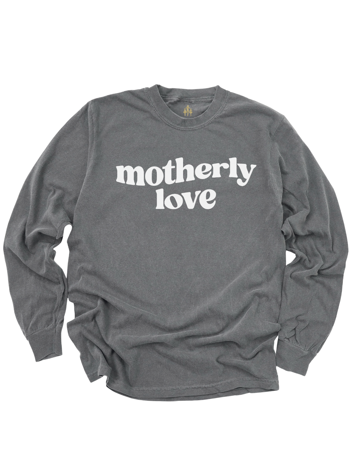 Long sleeve adult shirt heather gray Motherly love