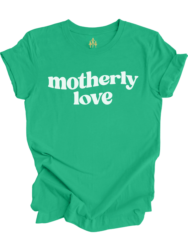 Motherly Love Philly Mom T-Shirt in Kelly Green