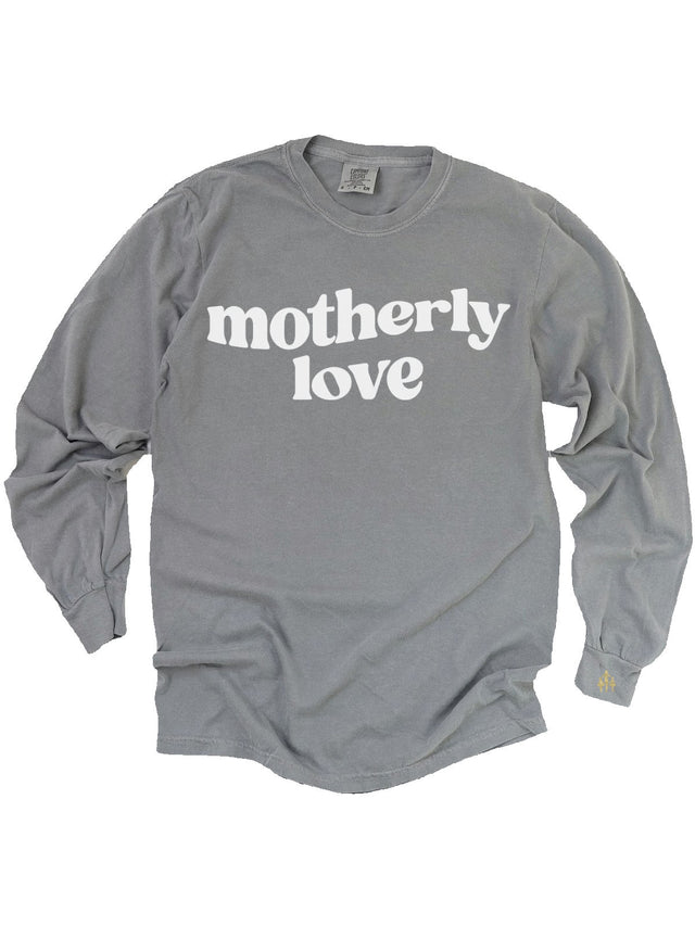 Mother Love Women's Long Sleeve Heather Gray Shirt