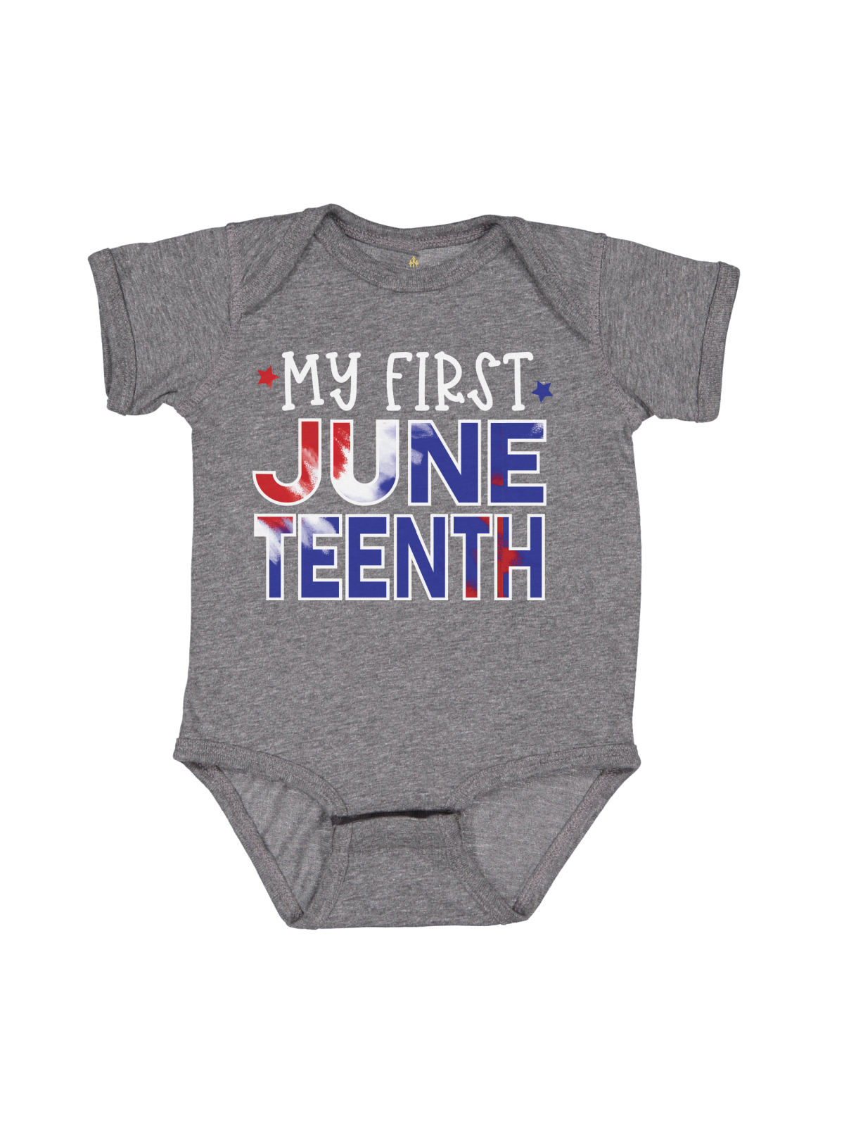 My First Juneteenth Infant Bodysuit in Gray