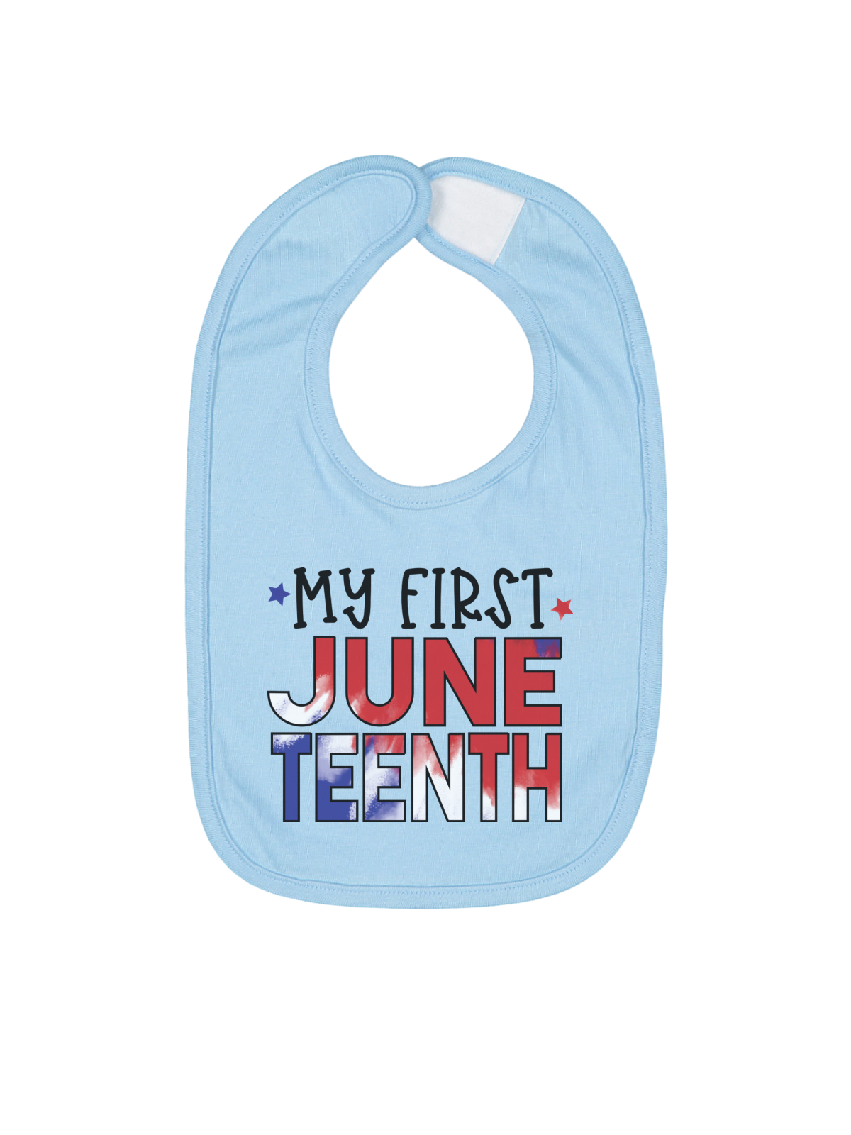 My First Juneteenth Infant Bib in Blue