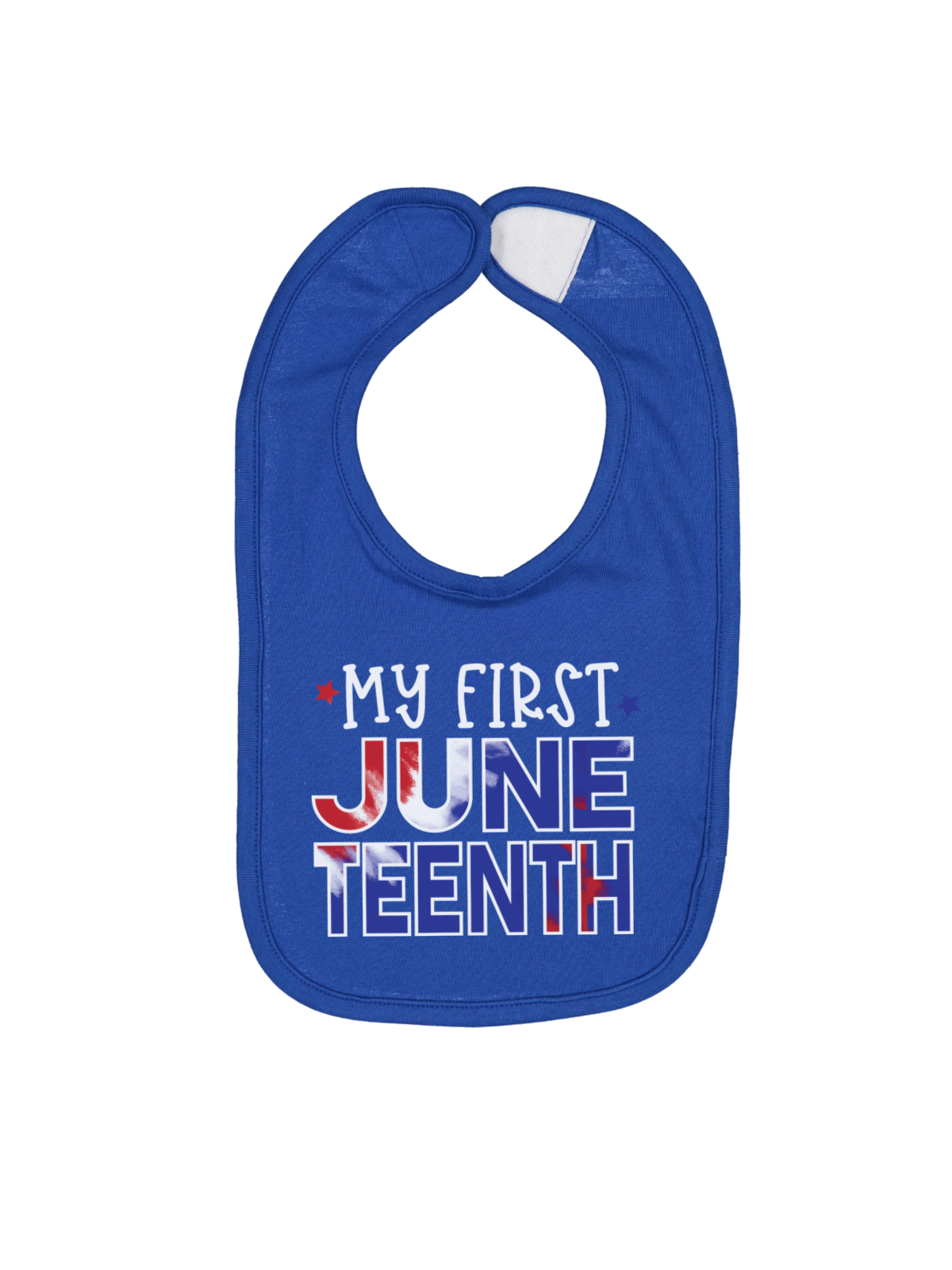 My First Juneteenth Infant Bib in Royal Blue