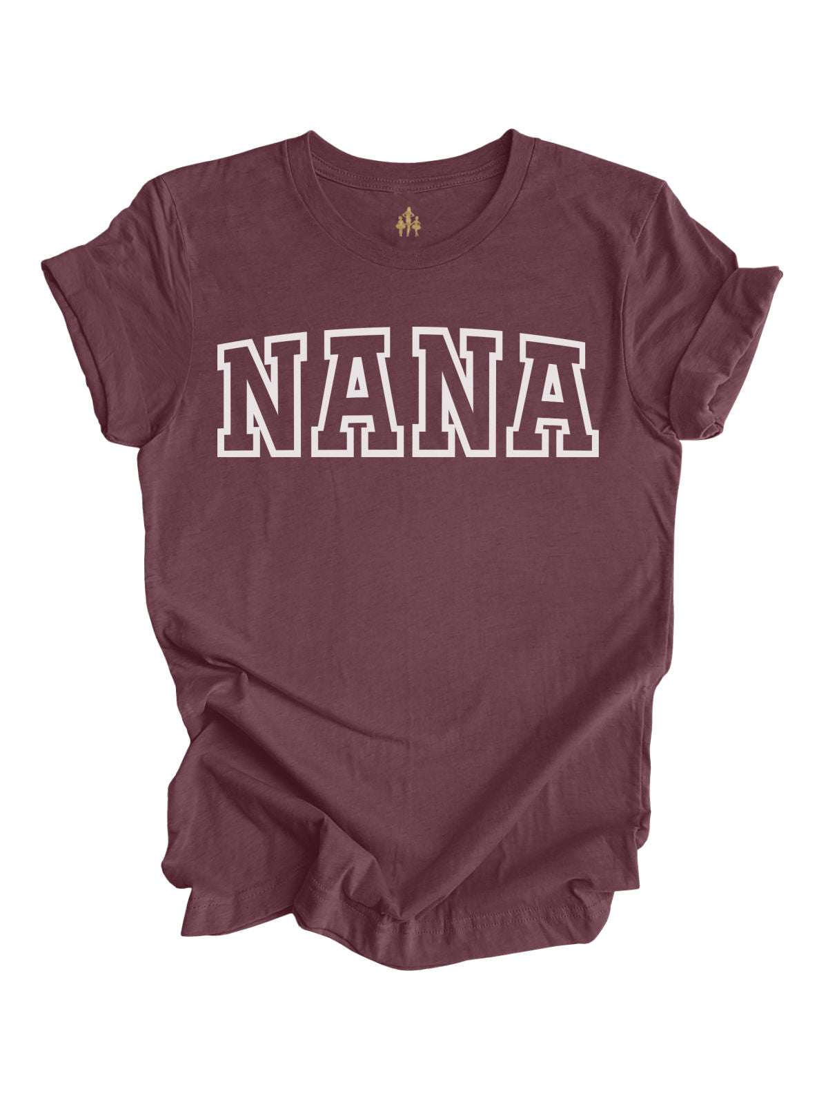 Custom Nana Heather Maroon Shirt