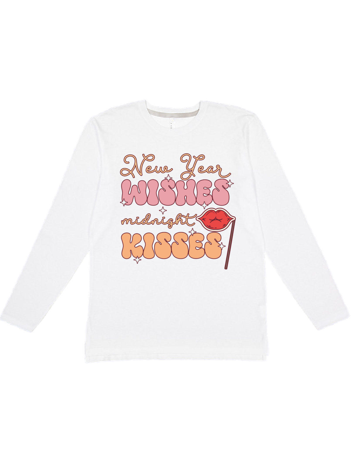 New Year Wishes Midnight Kisses Adult Shirt