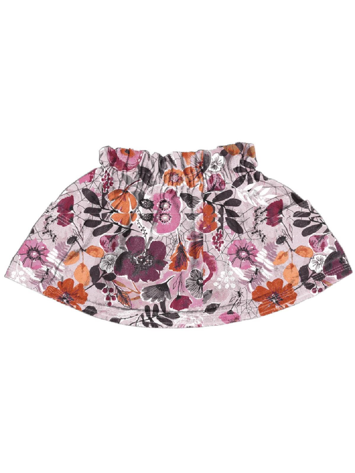 Girls Halloween Skirt in Night Bloom Violet