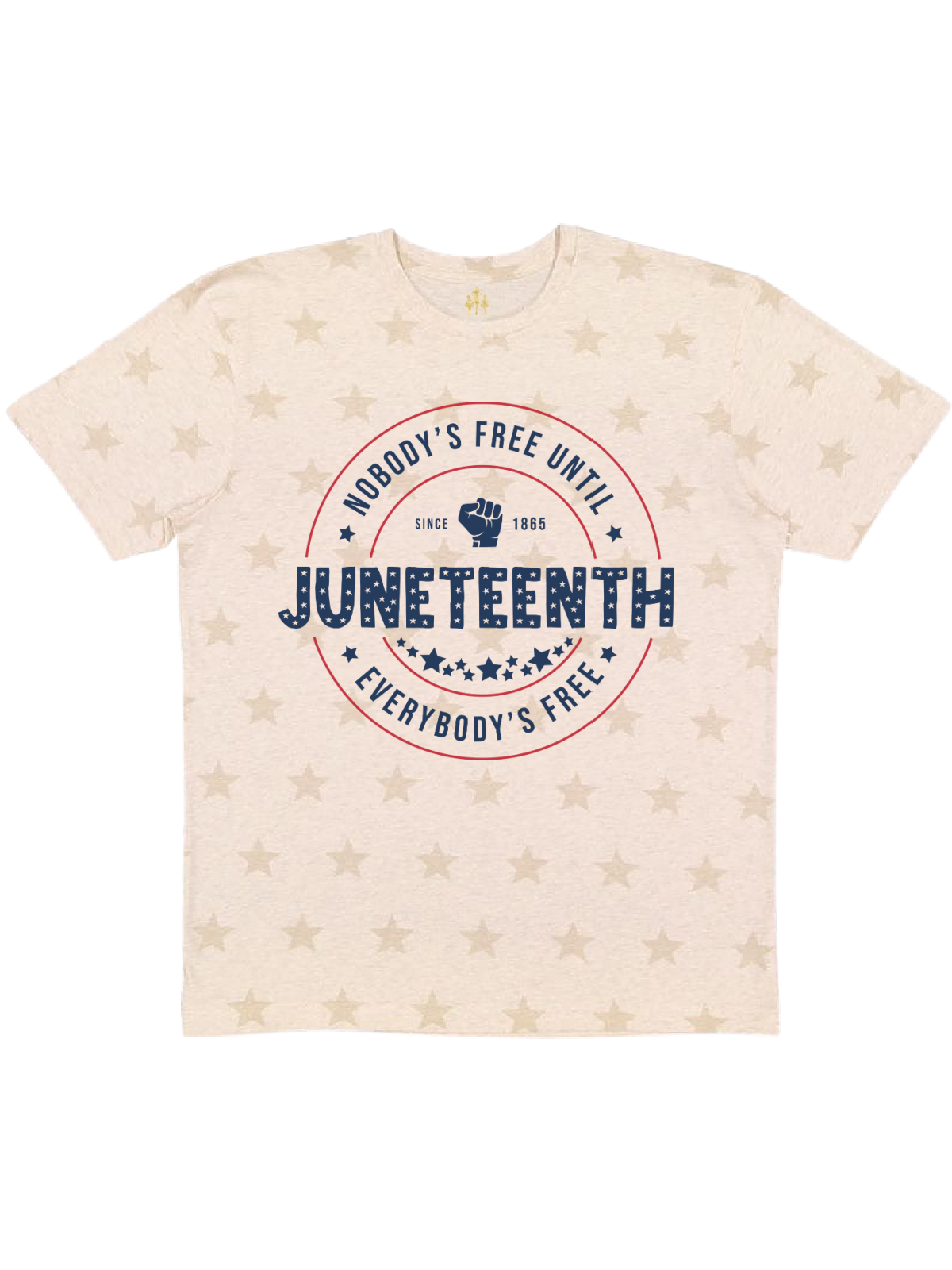 Nobody's Free Until Everybody's Free Juneteenth Shirt in Natural Heather