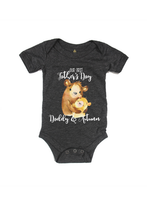 Our First Father's Day Baby Bear Infant Bodysuit
