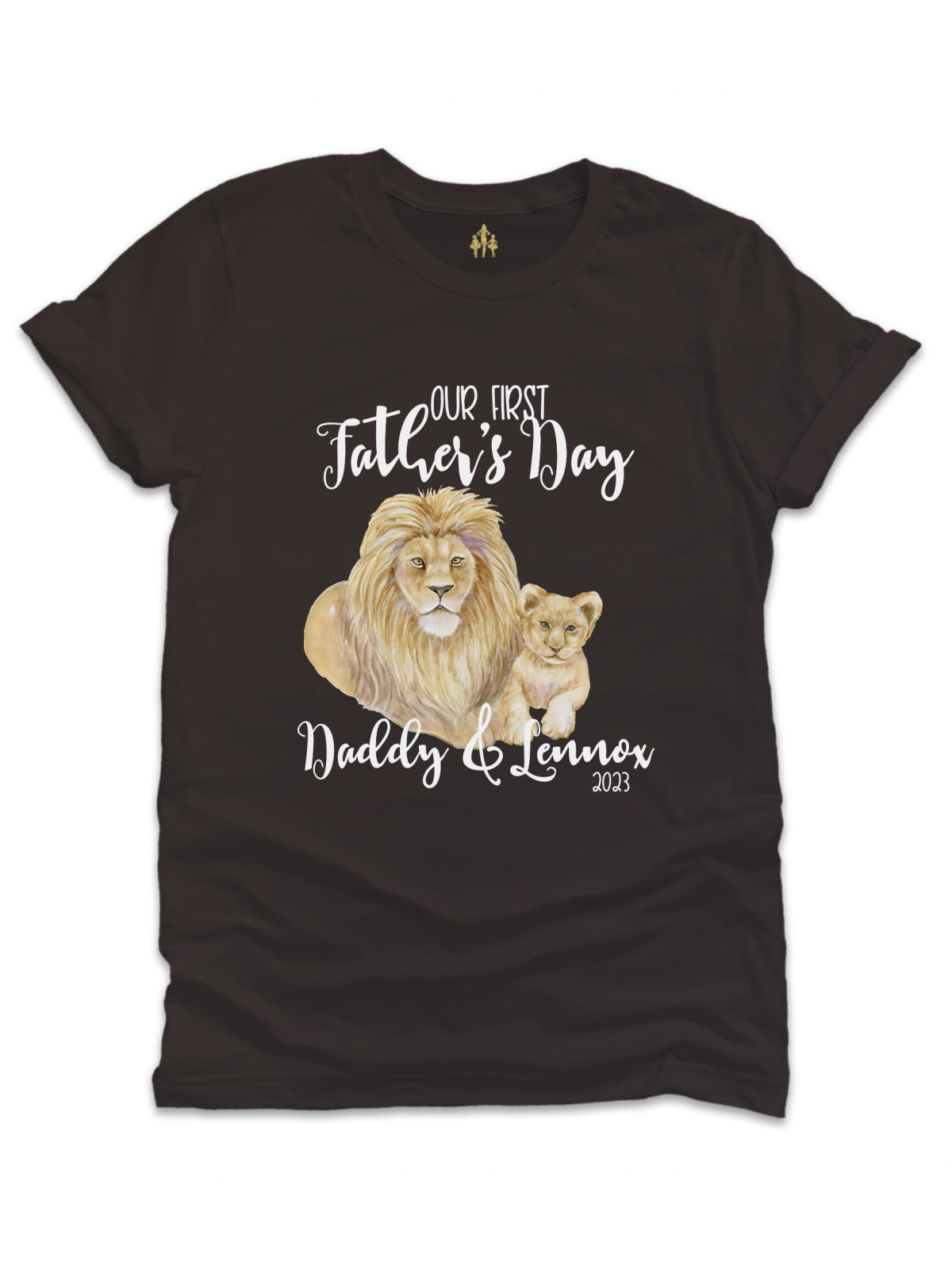 Our First Father's Day Daddy and Me Matching Shirts - Lions