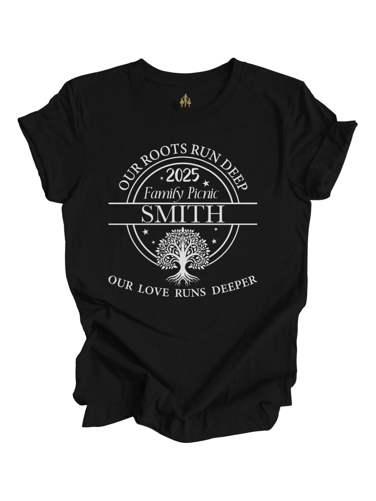 Our Roots Run Deep 2025 Family Picnic Black Shirt