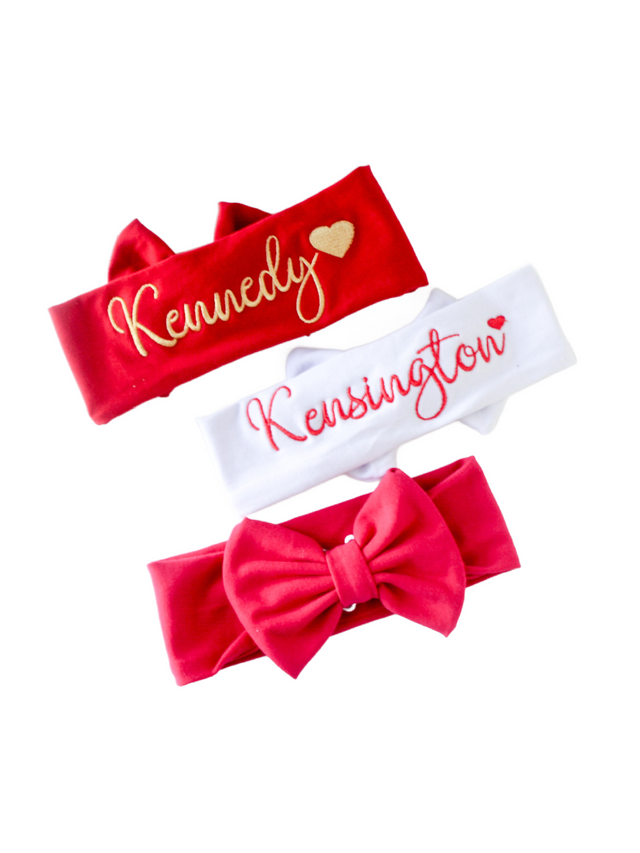 Personalized Valentine's Day Headband for Girls