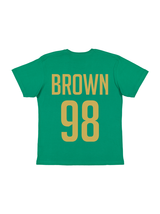Custom Father's Day Jersey Shirt in Kelly Green