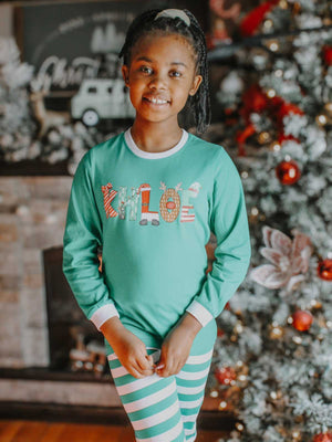 Personalized Kids Christmas Pajama Sets