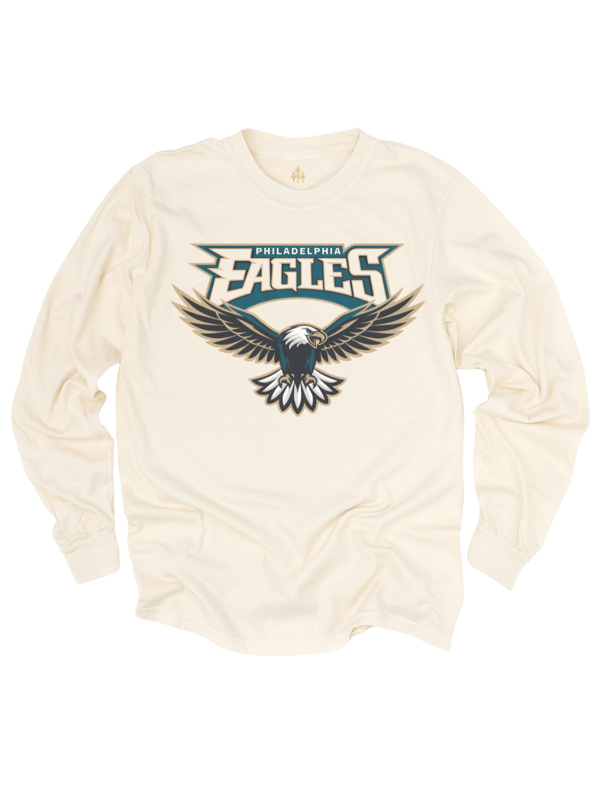 Natural Philadelphia Eagles long sleeve adult shirt
