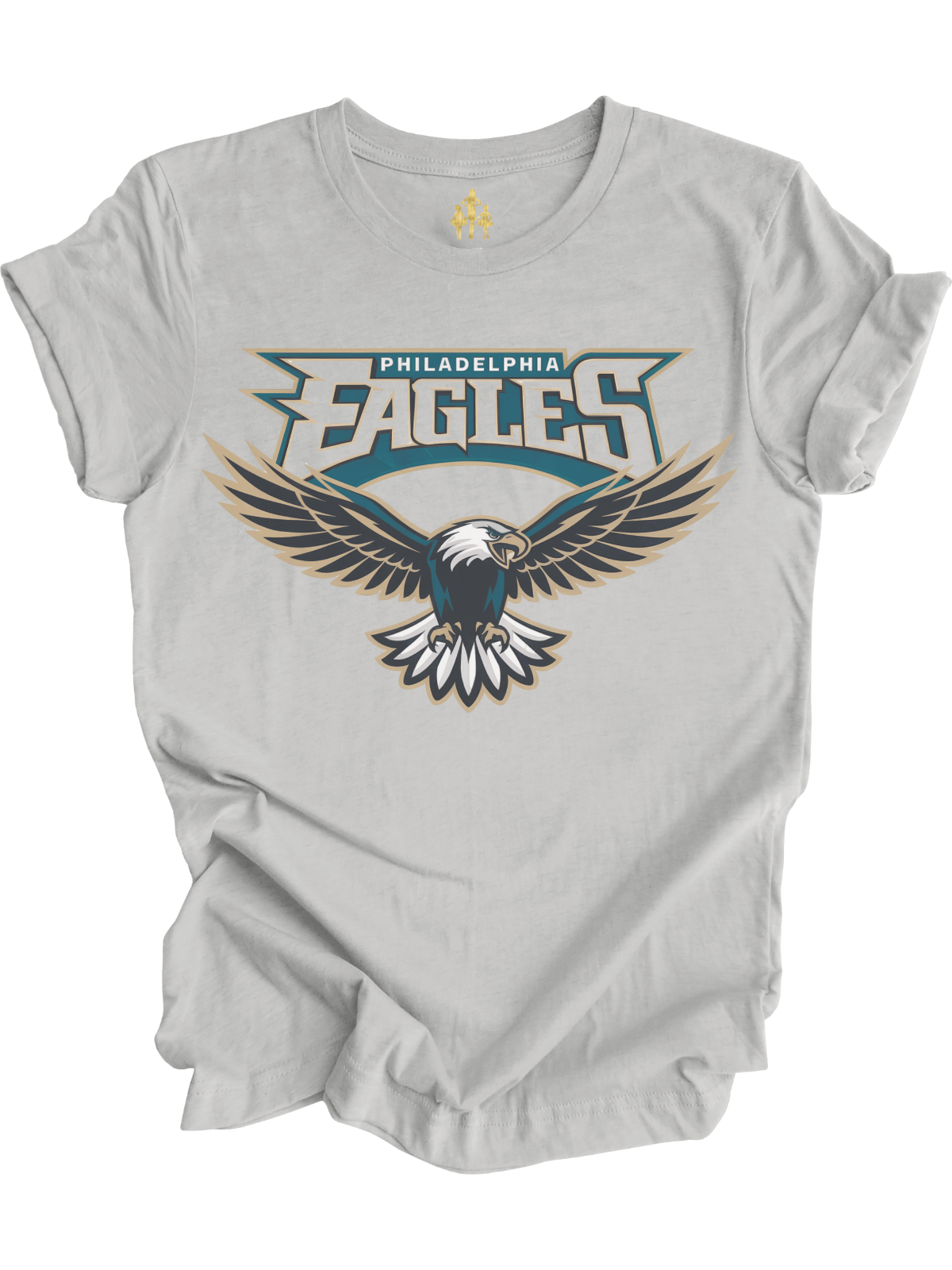 Philadelphia Eagles Heather Silver Adult T-Shirt